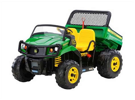 We got it for my sons 2nd birthday and he was able to . . Peg perego john deere gator xuv